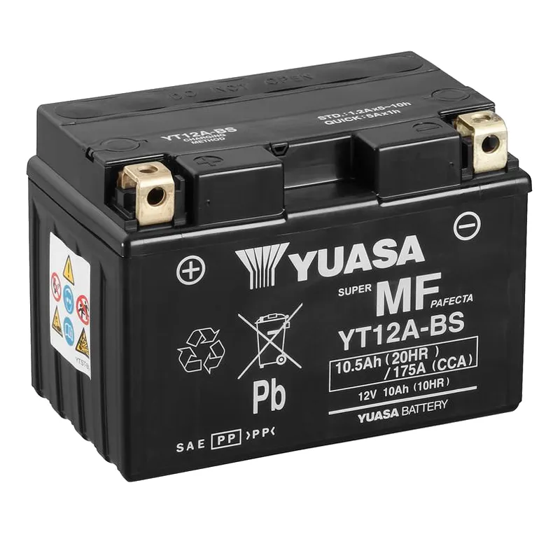 Мото аккумулятор YUASA SUPER MF PAFECTA 6СТ-10Ah Аз (YT12A-BS) Мото аккумулятор YUASA SUPER MF PAFECTA 6СТ-10Ah Аз (YT12A-BS)
