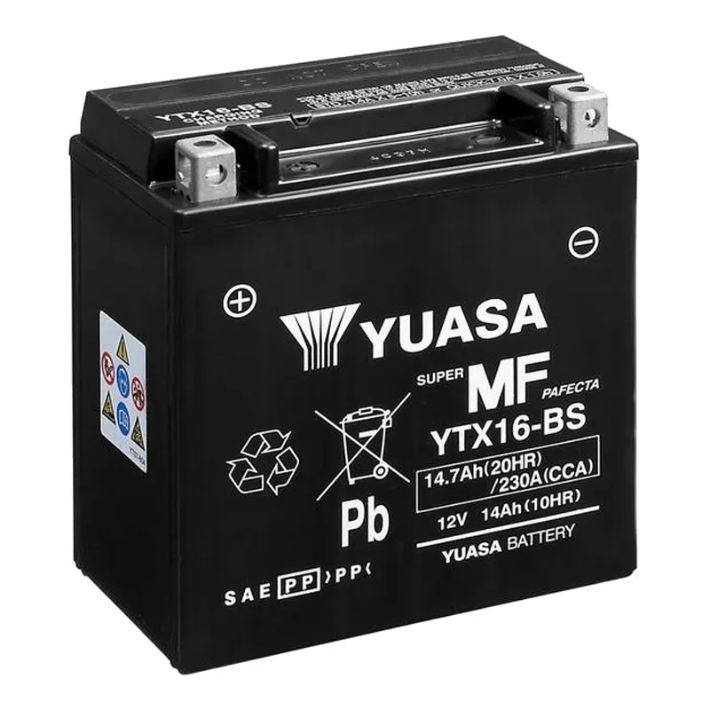 Мото акумулятор YUASA SUPER MF PAFECTA 6СТ-14Ah Аз (YTX16-BS)