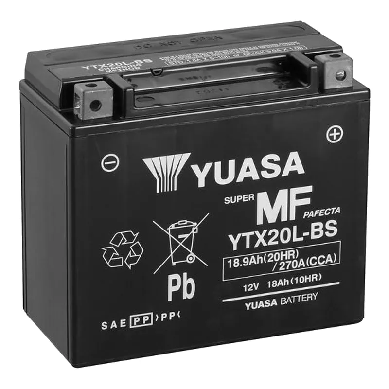 Мото аккумулятор YUASA SUPER MF PAFECTA 6СТ-18Ah АзE (YTX20L-BS)