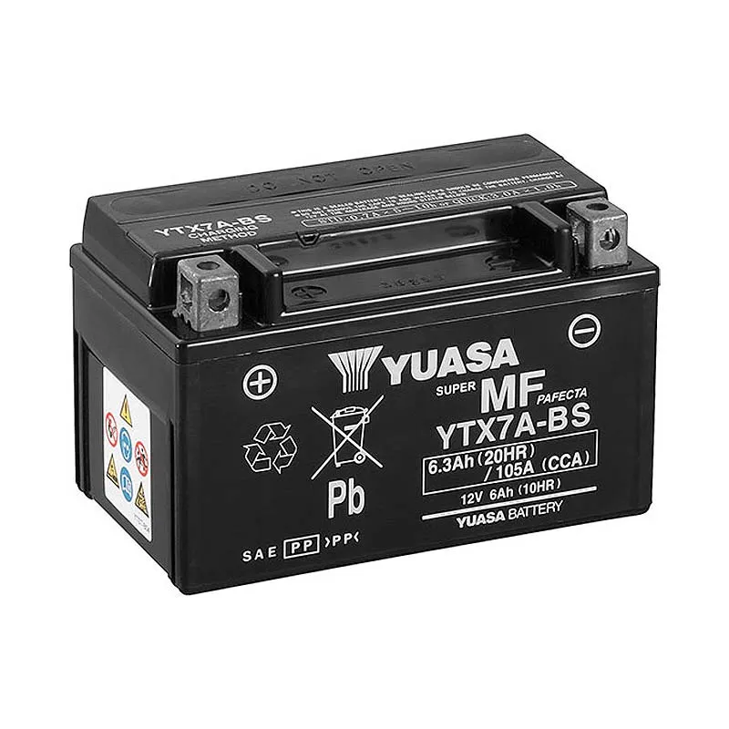 Мото аккумулятор YUASA SUPER MF PAFECTA 6СТ-6Ah Аз (YTX7A-BS) Мото аккумулятор YUASA SUPER MF PAFECTA 6СТ-6Ah Аз (YTX7A-BS)
