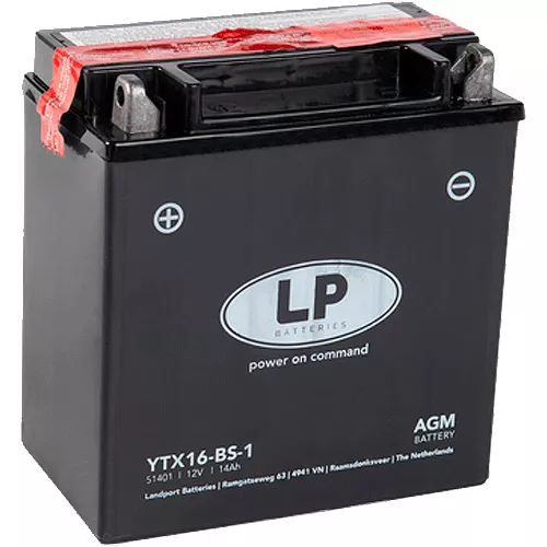 Мото аккумулятор LP BATTERY AGM 14Ah Аз (YTX16-BS-1)