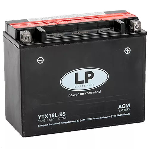 Мото аккумулятор LP BATTERY AGM 17.7Ah АзЕ (YTX18L-BS)