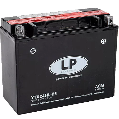 Мото аккумулятор LP BATTERY AGM 24Ah АзЕ (YTX24HL-BS)