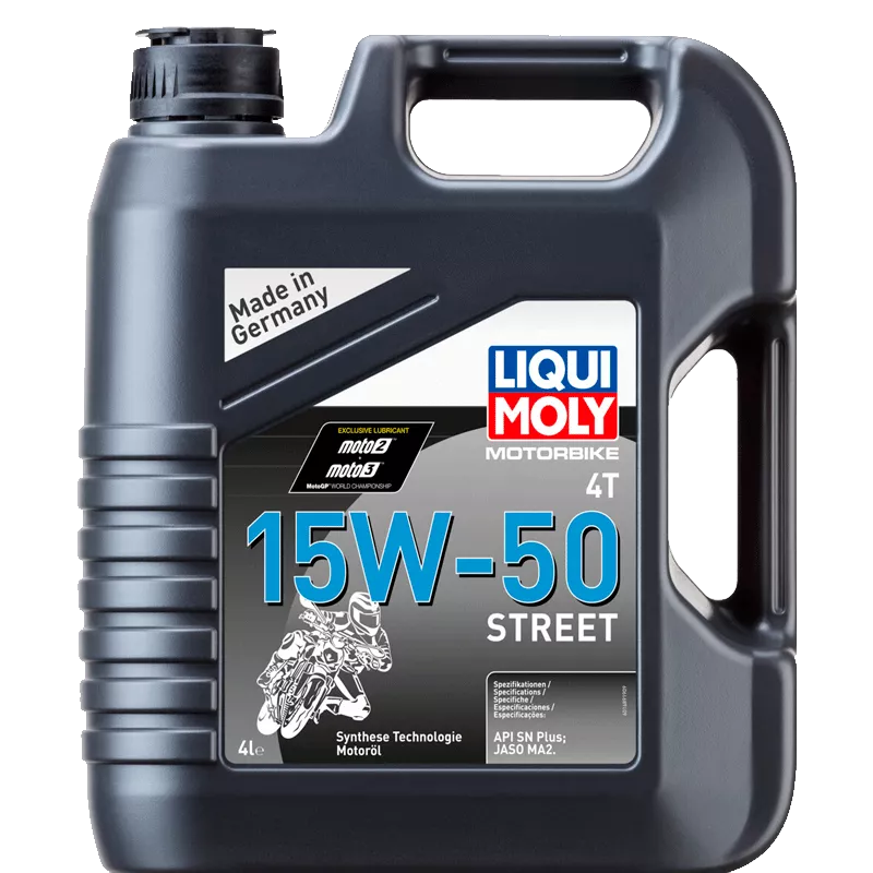 Моторное масло 4Т Liqui Moly Motorbike 4T Street 15W-50 1689 4л (1689)