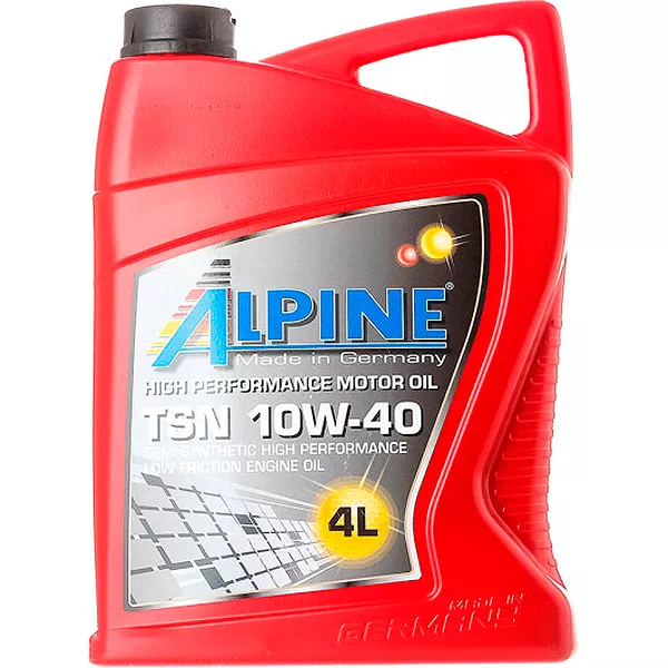 Масло моторное Alpine TSN 10W-40 4л (0087-4) Масло моторное Alpine TSN 10W-40 4л (0087-4)