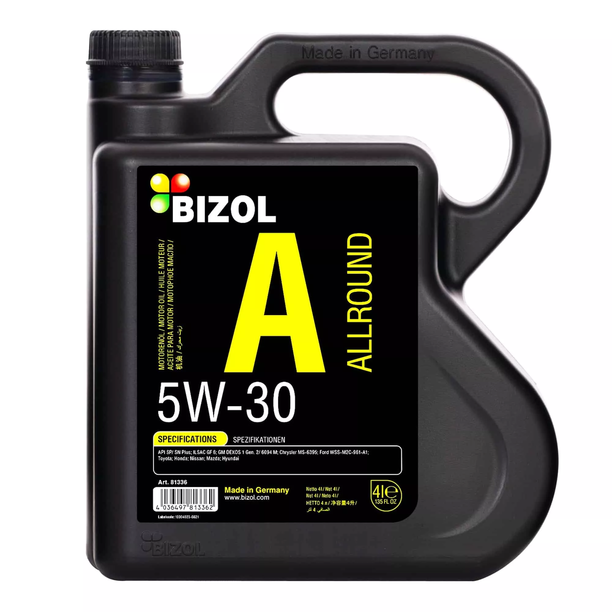 Моторна олива BIZOL Allround 5W-30 4л (B81336)