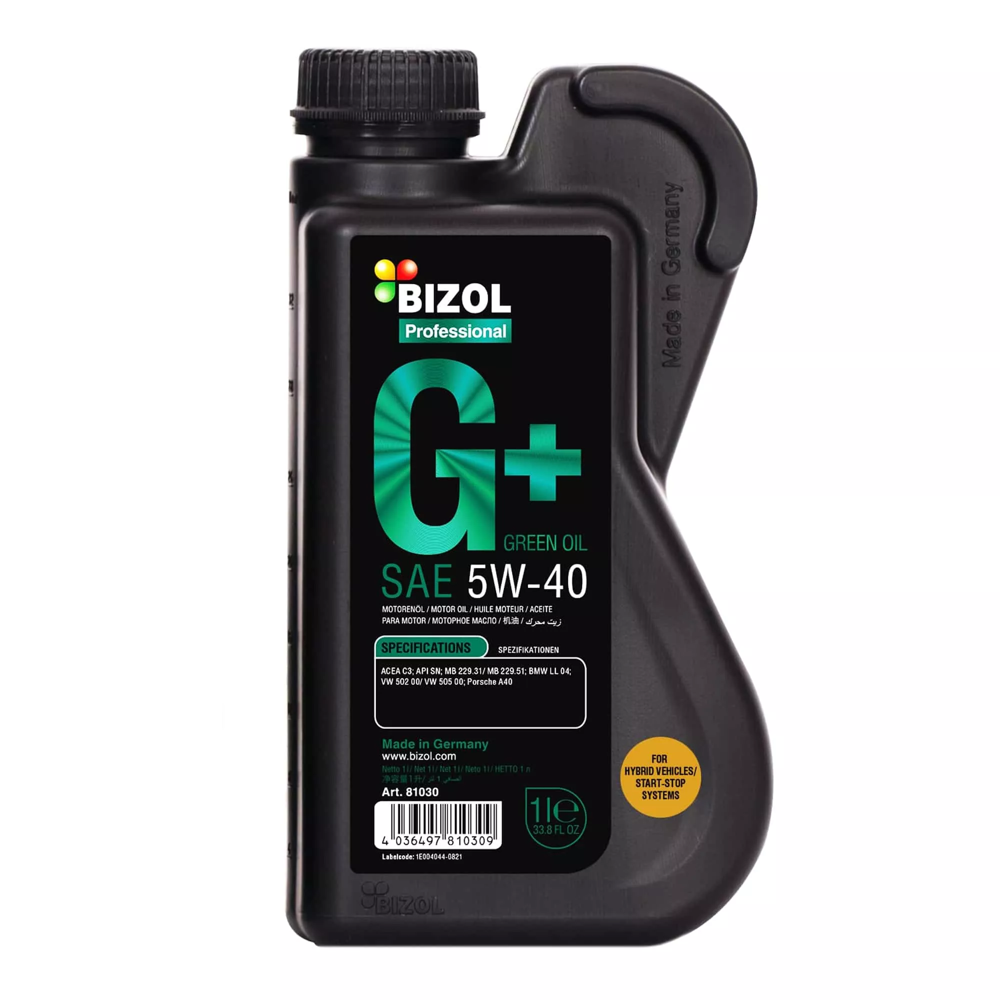 Моторное масло BIZOL Green Oil+ 5W-40 1л (B81030)