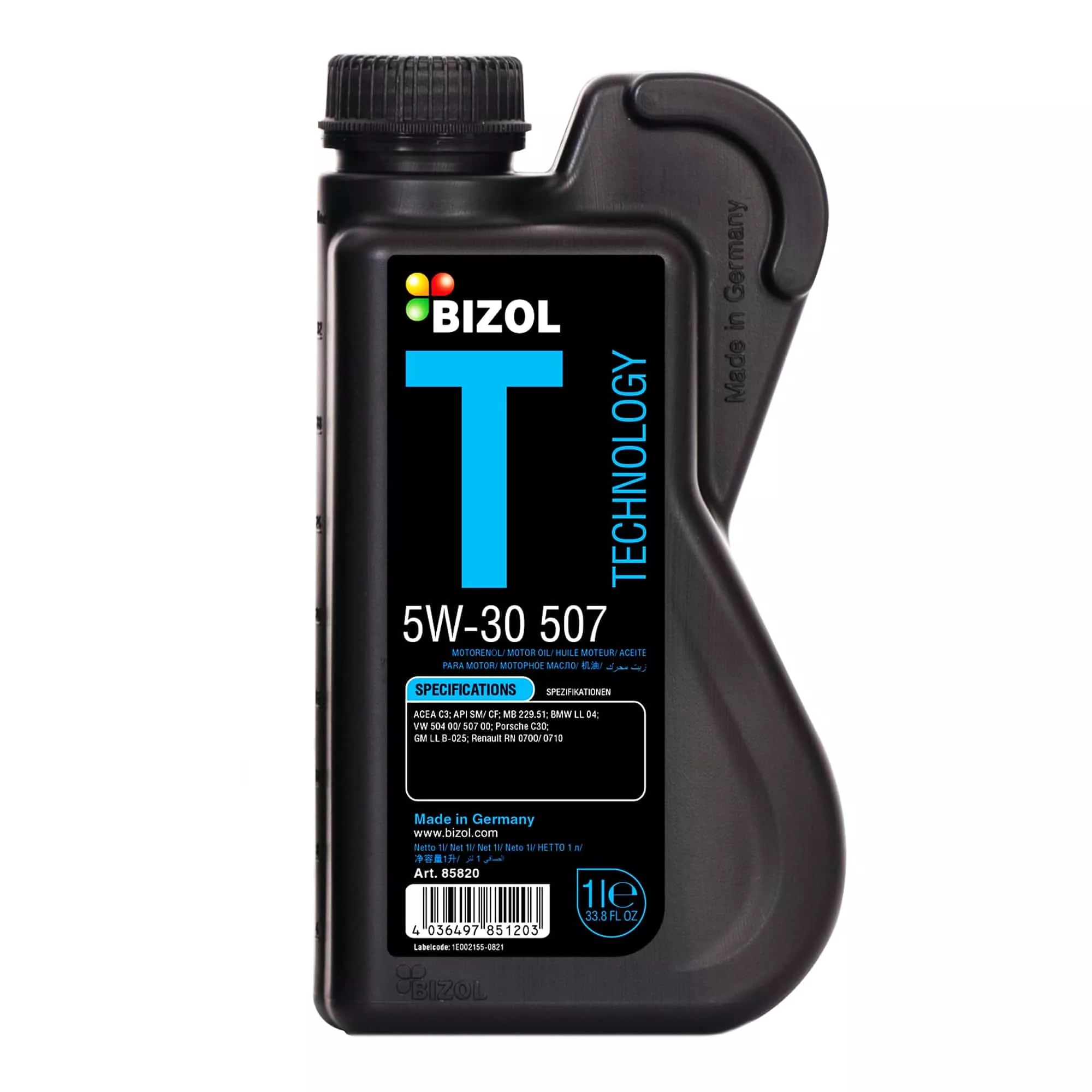 Моторное масло BIZOL Technology 5W-30 507 1л (B85820)