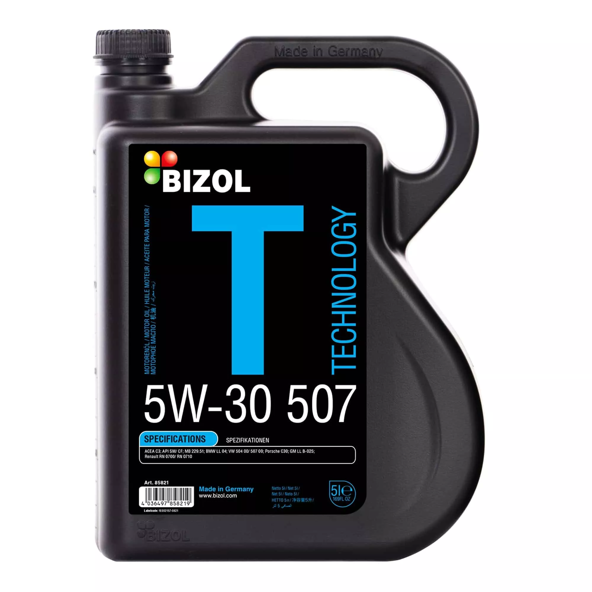 Моторное масло BIZOL Technology 5W-30 507 5л (B85821)
