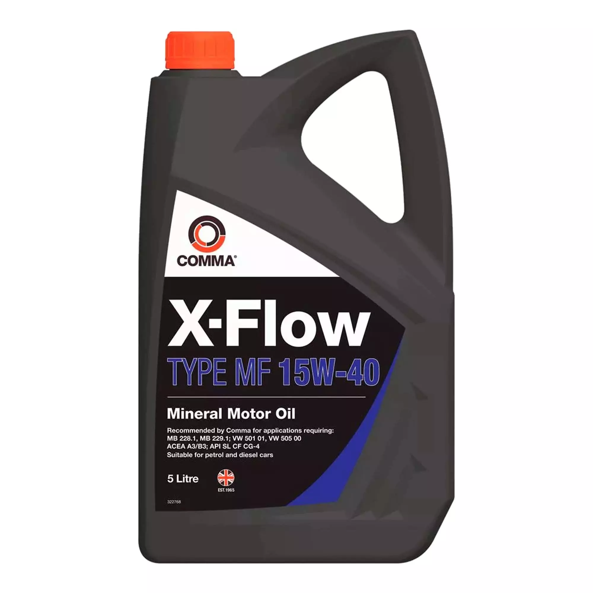 Моторное масло Comma X-Flow Type MF 15W-40 5 л (XFLOWMF15W40MIN5L