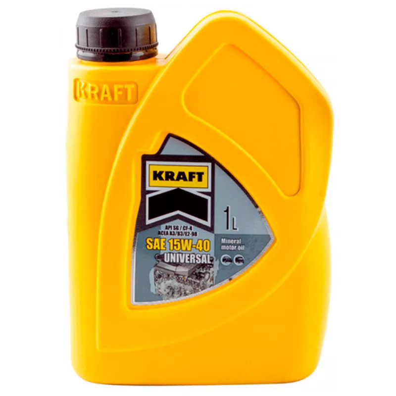 Моторное масло KRAFT UNIVERSAL SAE 15W-40 API SG/CF-4 1л (5780) Моторное масло KRAFT UNIVERSAL SAE 15W-40 API SG/CF-4 1л (5780)