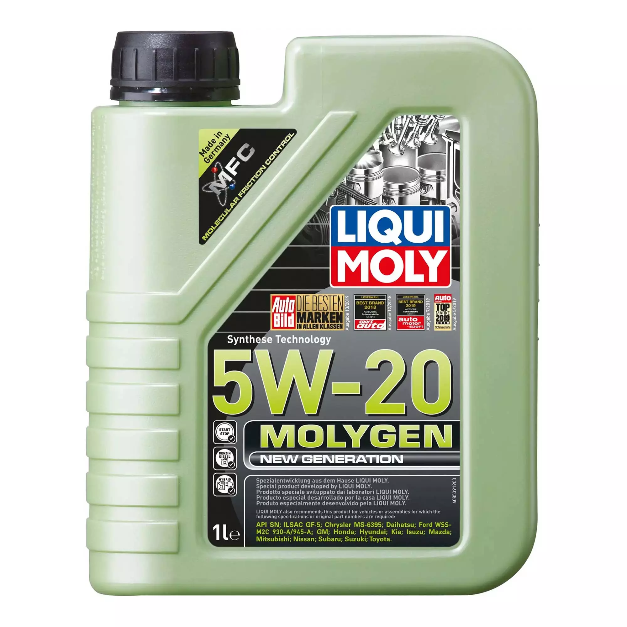 Моторное масло Liqui Moly Molygen New 5W-20 1л (8539)