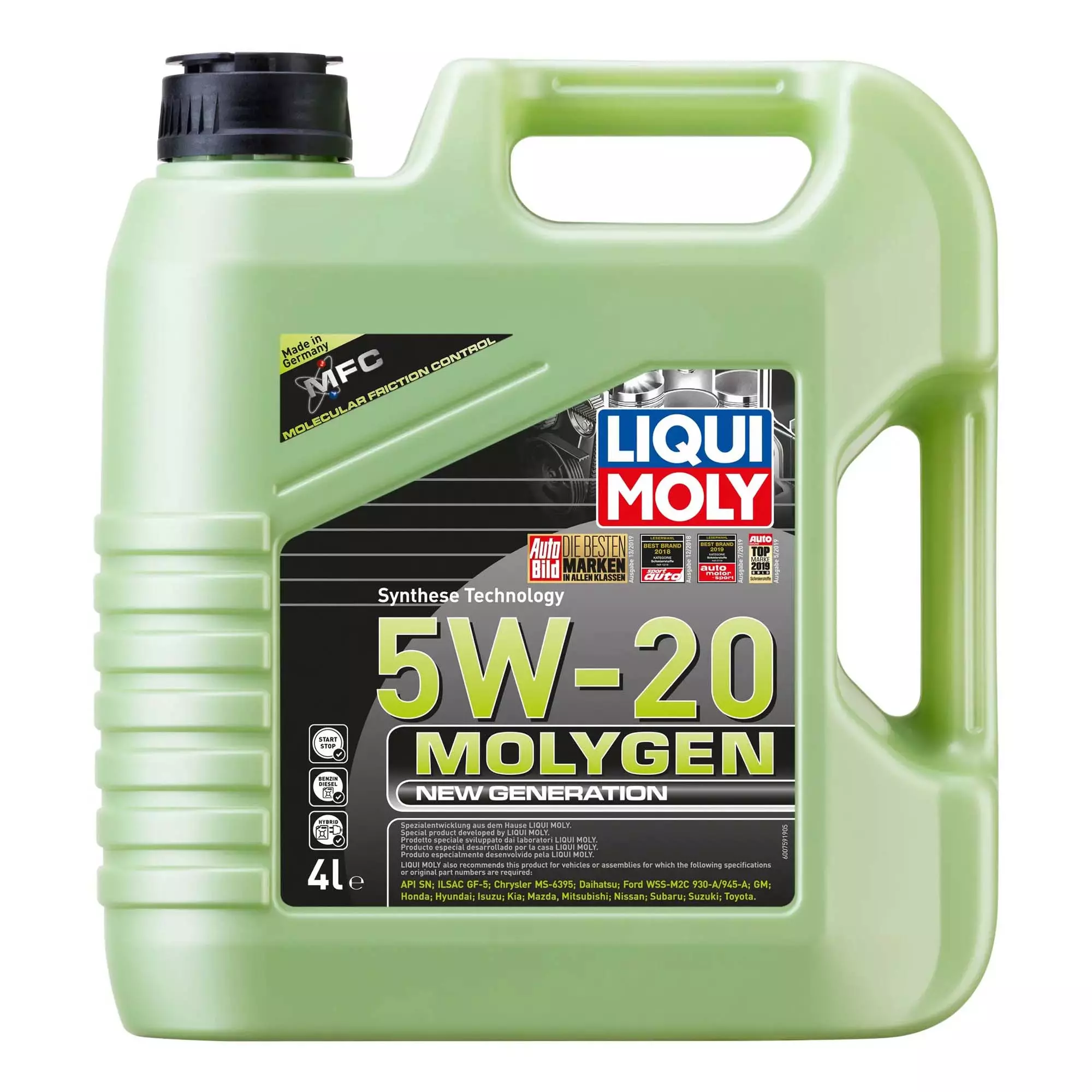 Моторное масло Liqui Moly Molygen New Generation 5W-20 4л (20798)