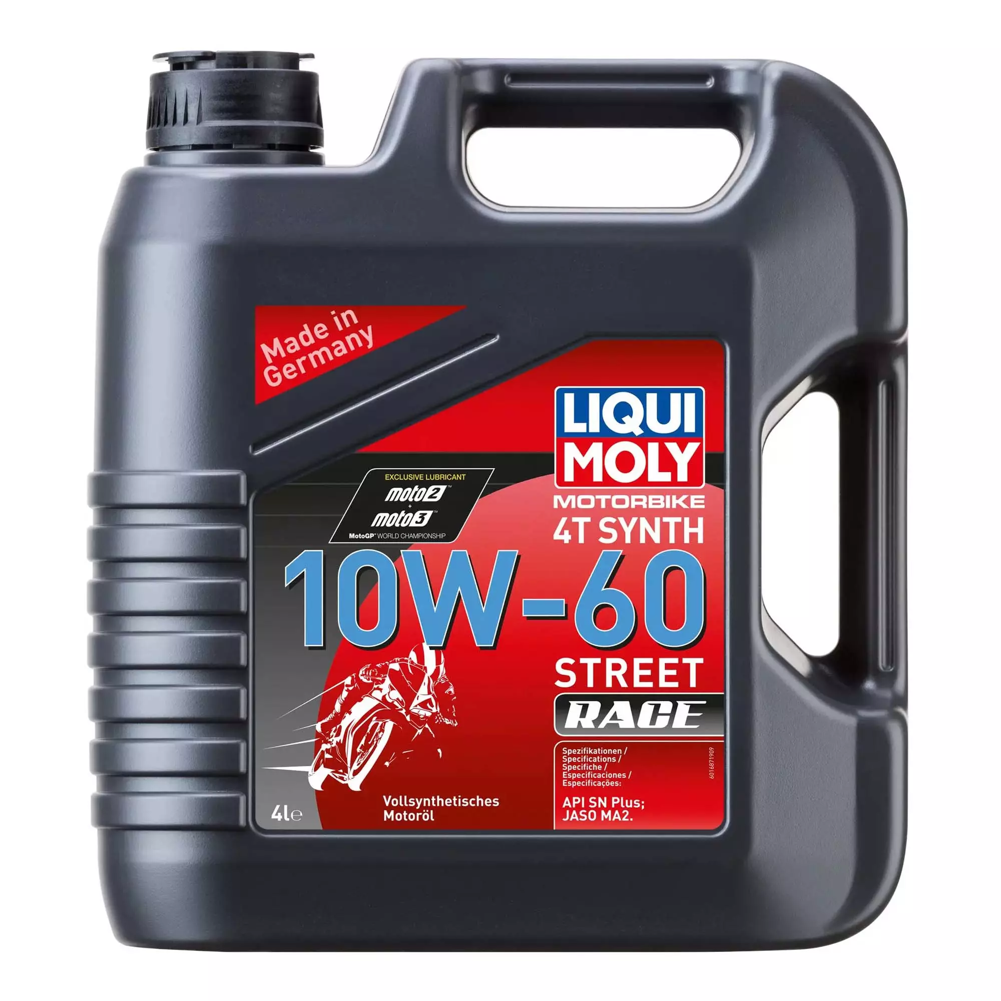 Моторна олива Liqui Moly Motorbike 4T Synth Street Race 10W-60 4л (1687 ) Моторна олива Liqui Moly Motorbike 4T Synth Street Race 10W-60 4л (1687 )