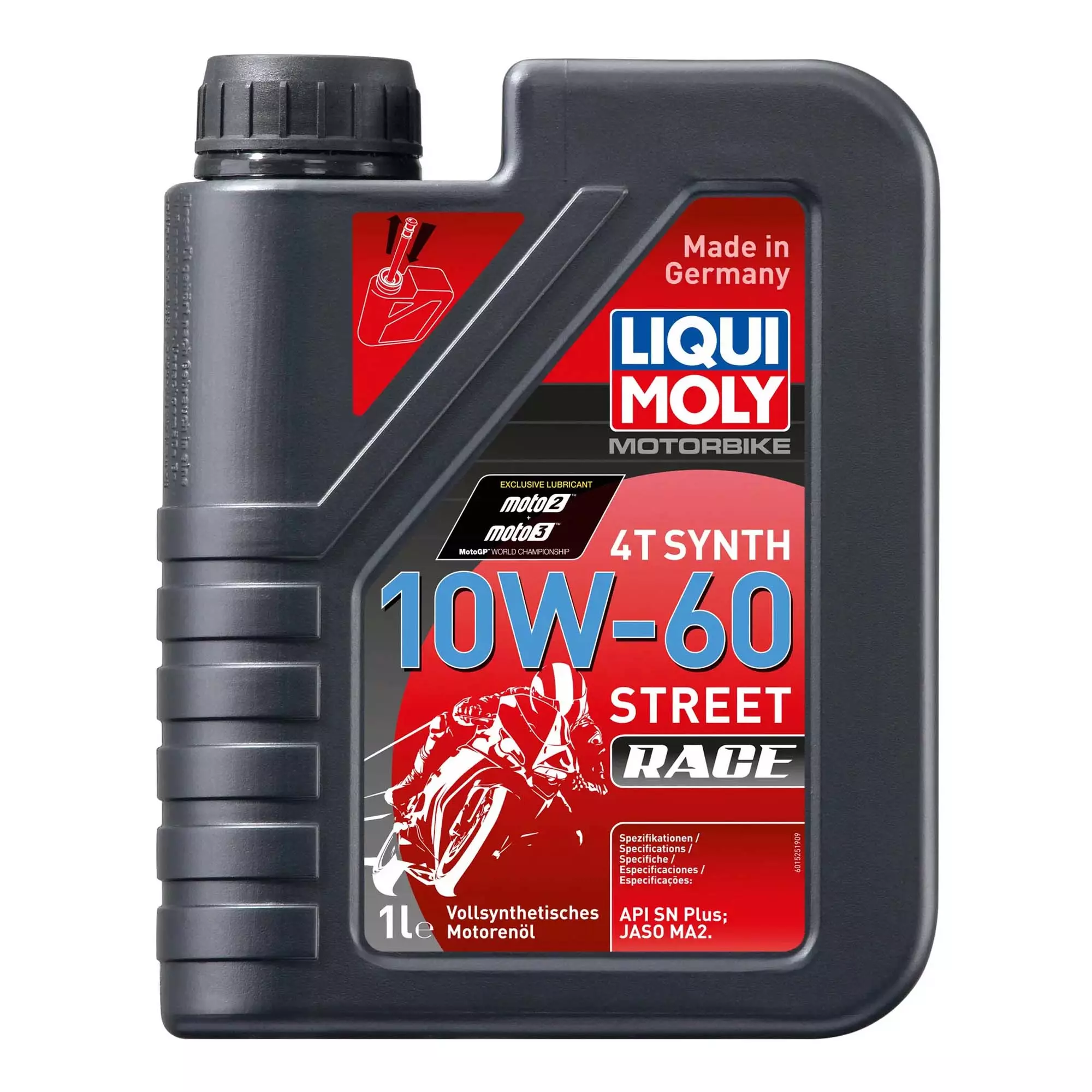 Моторное масло Liqui Moly Motorbike 4T Synth Street Race 10W-60 1л (1525)