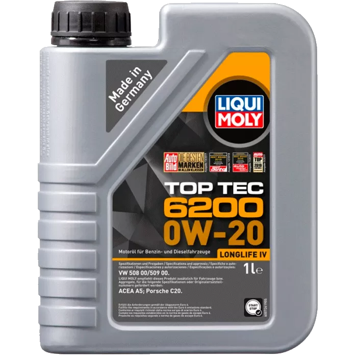 Моторное масло Liqui Moly Top Tec 6200 0W-20 1л (20787)