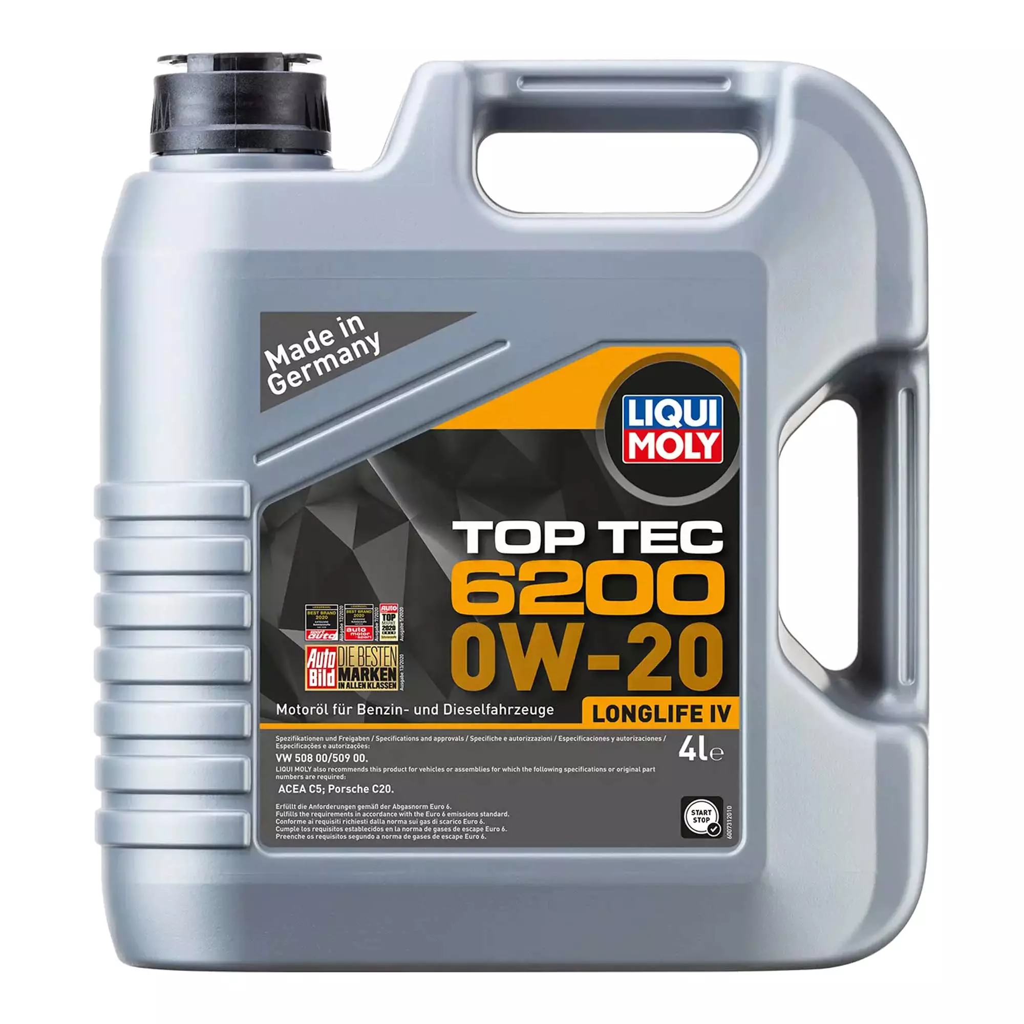 Моторна олива Liqui Moly Top Tec 6200 0W-20 4л (20788)