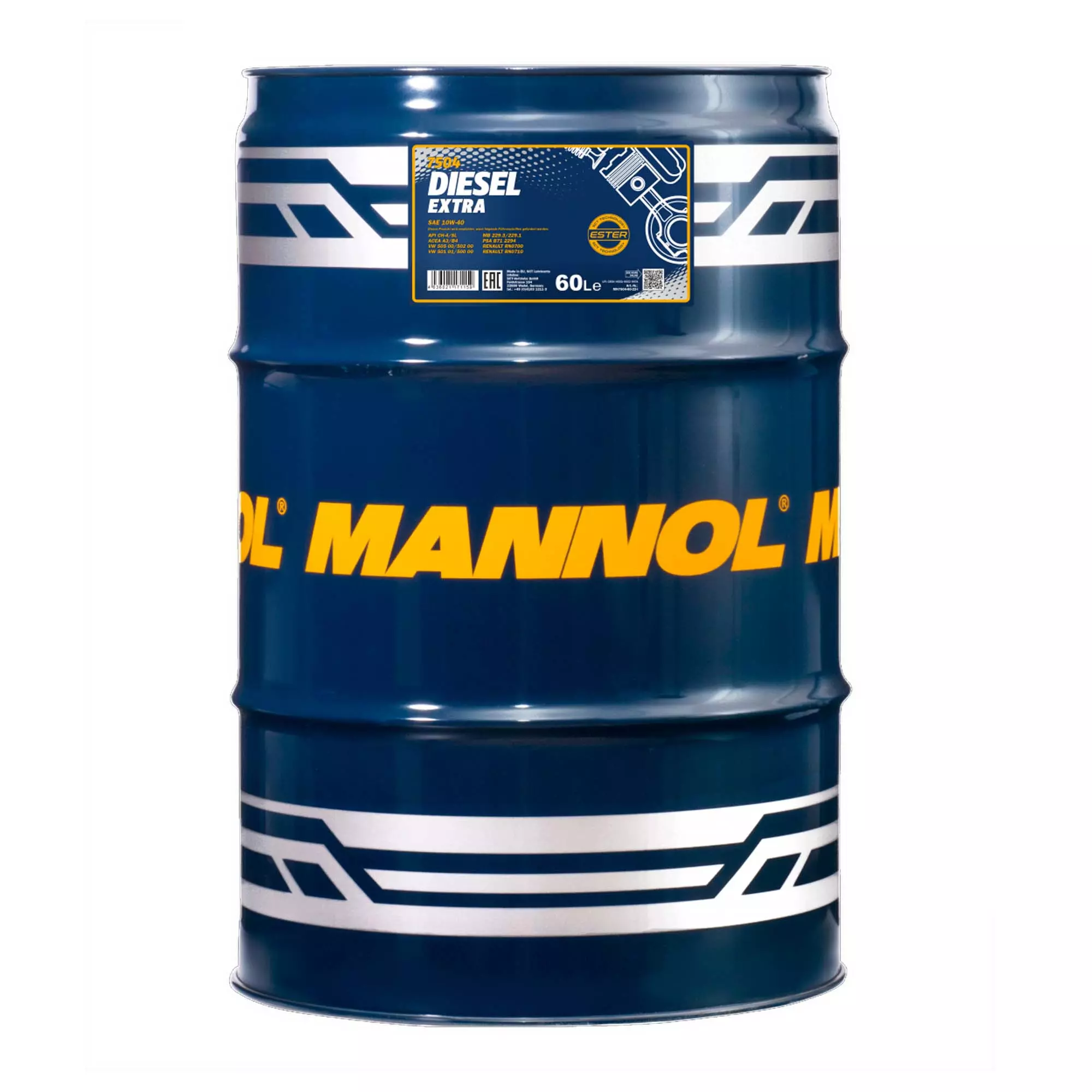 Моторна олива MANNOL DIESEL EXTRA 10W-40 60л (MN7504-60)