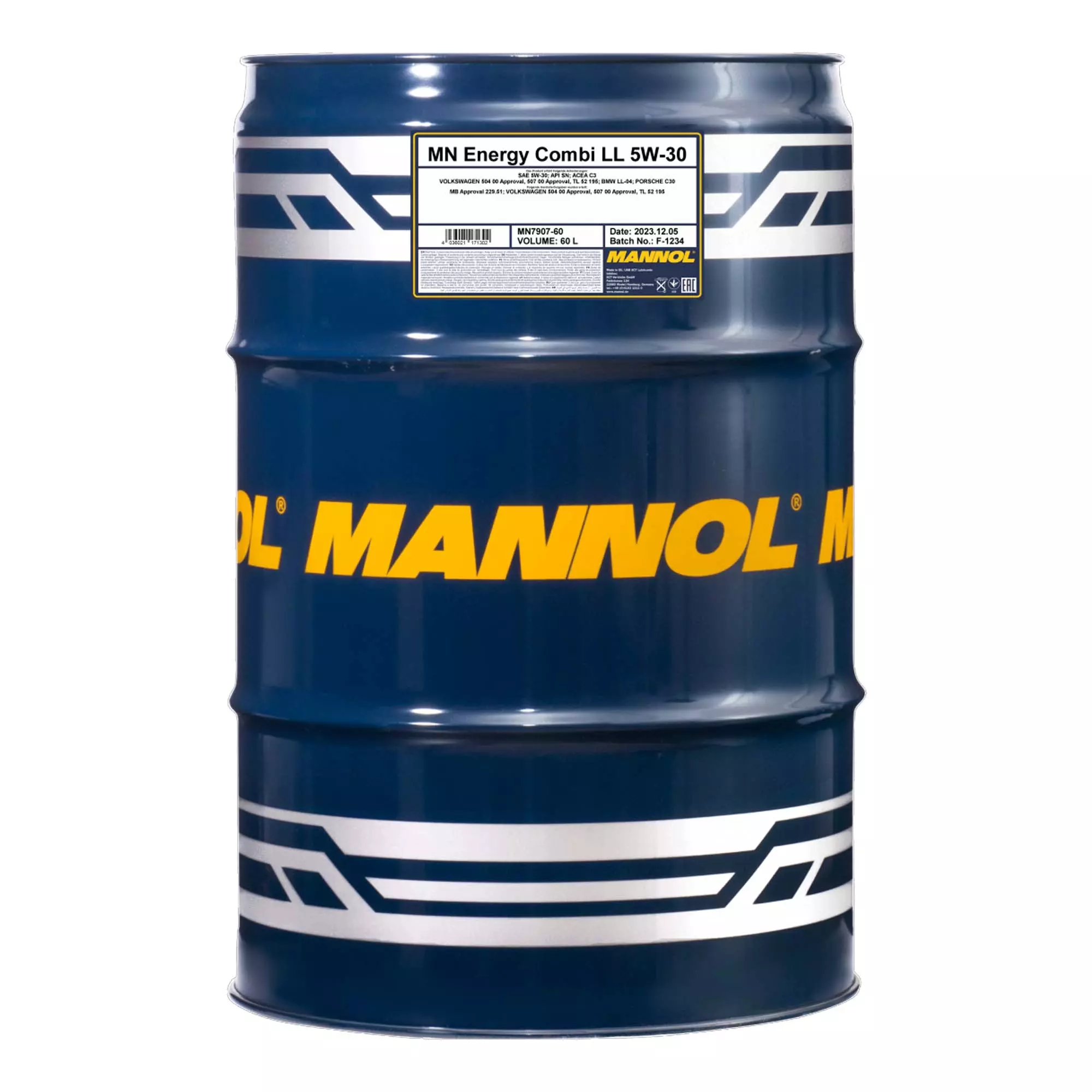 Моторное масло MANNOL ENERGY COMBI LL SAE 5W-30 60л (MN7907-60)