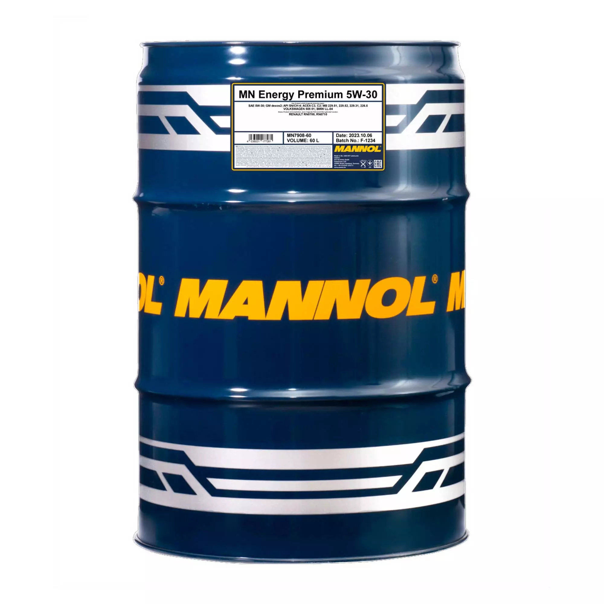 Моторное масло MANNOL ENERGY PREMIUM 5W-30 60л (MN7908-60) Моторное масло MANNOL ENERGY PREMIUM 5W-30 60л (MN7908-60)