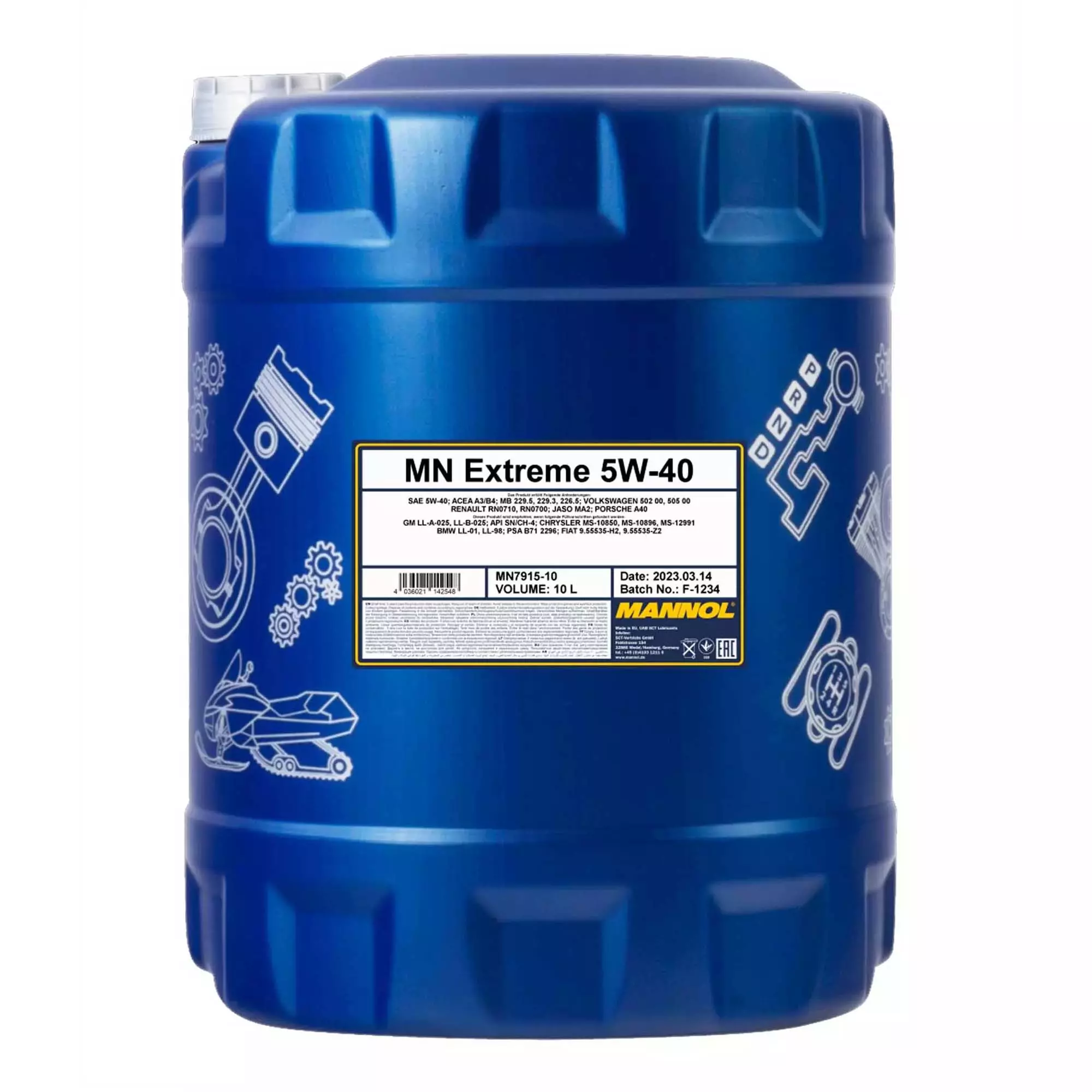 Моторное масло MANNOL EXTREME SAE 5W-40 10л (MN7915-10) Моторное масло MANNOL EXTREME SAE 5W-40 10л (MN7915-10)