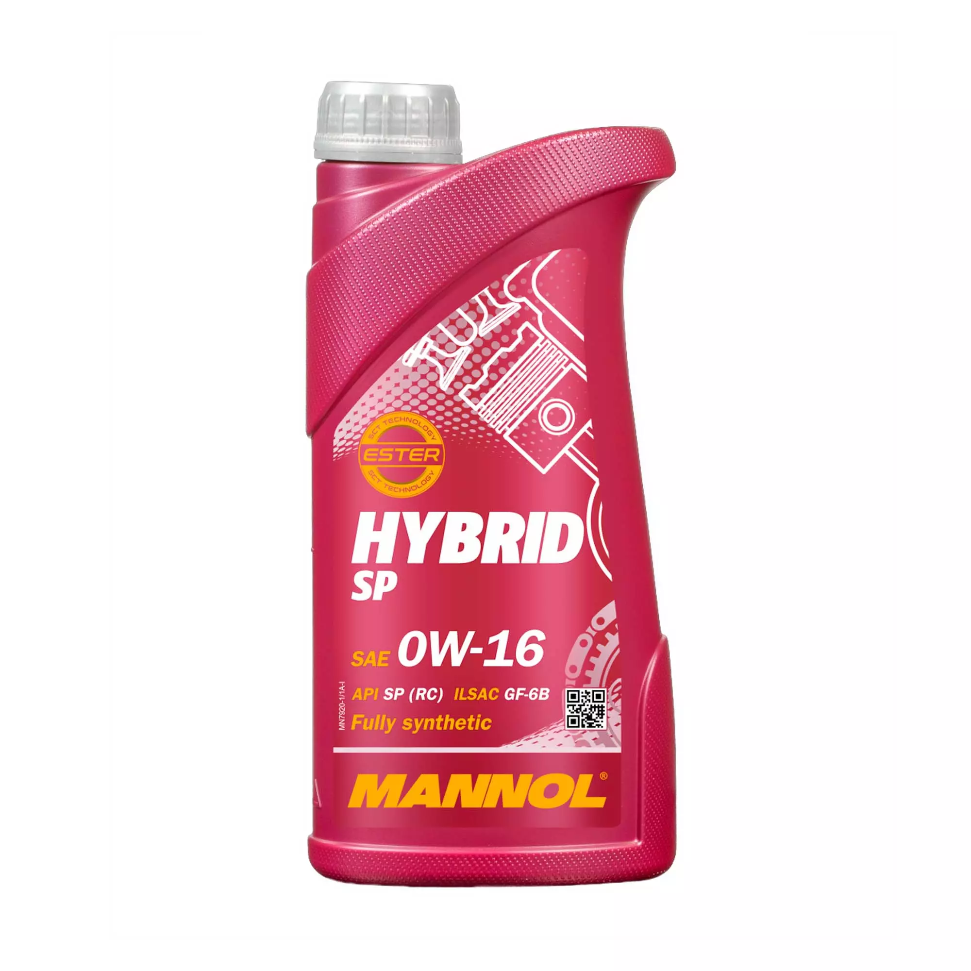 Моторное масло MANNOL HYBRID SP SAE 0W-16 1л (MN7920-1)