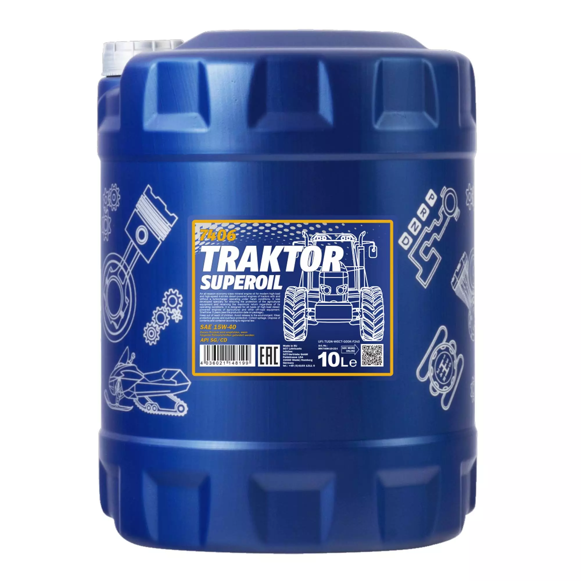 Моторна олива MANNOL TRAKTOR SUPEROil SAE 15W-40 10л (MN7406-10) Моторна олива MANNOL TRAKTOR SUPEROil SAE 15W-40 10л (MN7406-10)