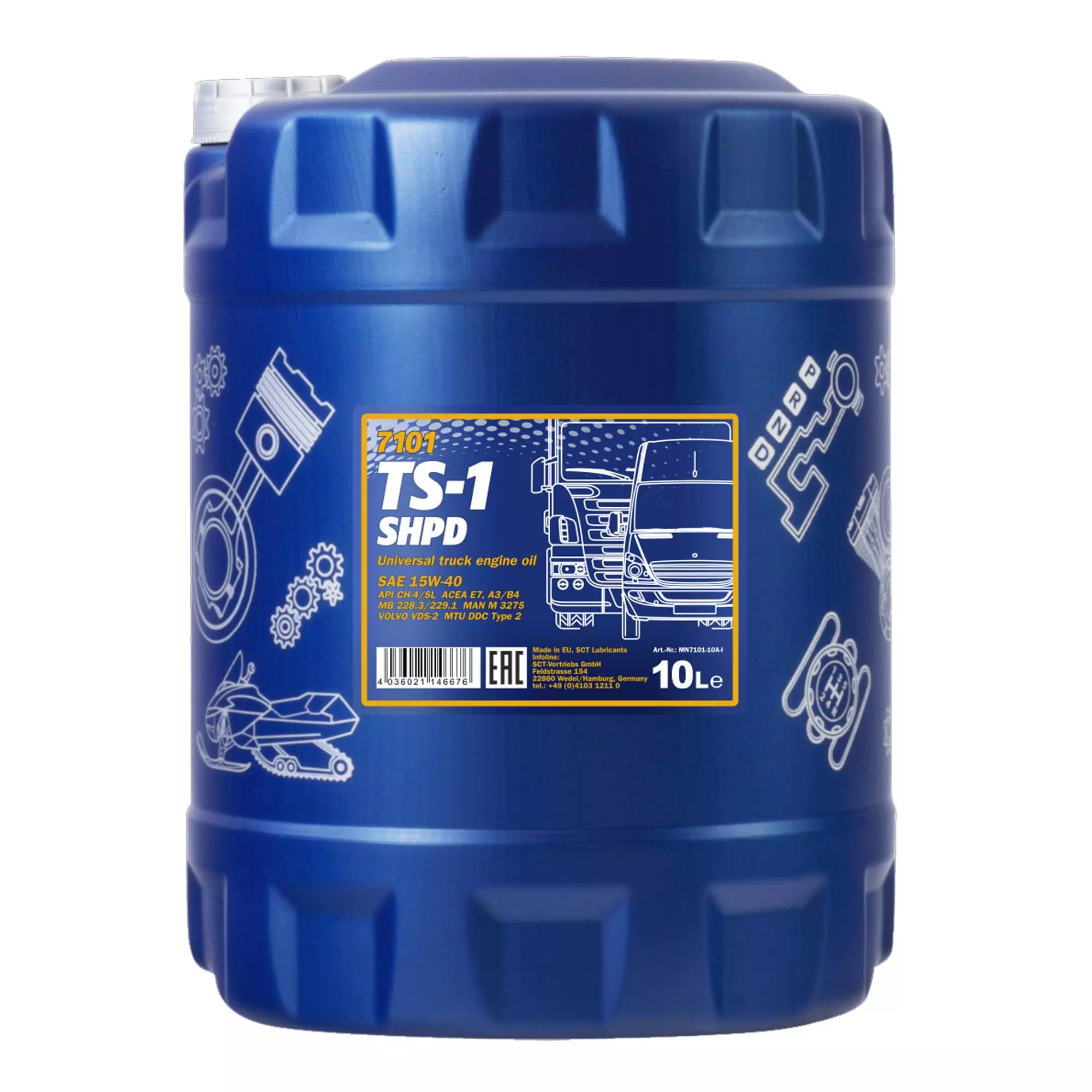 Моторное масло MANNOL TS-1 SHPD 15W-40 10л (MN7101-10) Моторное масло MANNOL TS-1 SHPD 15W-40 10л (MN7101-10)