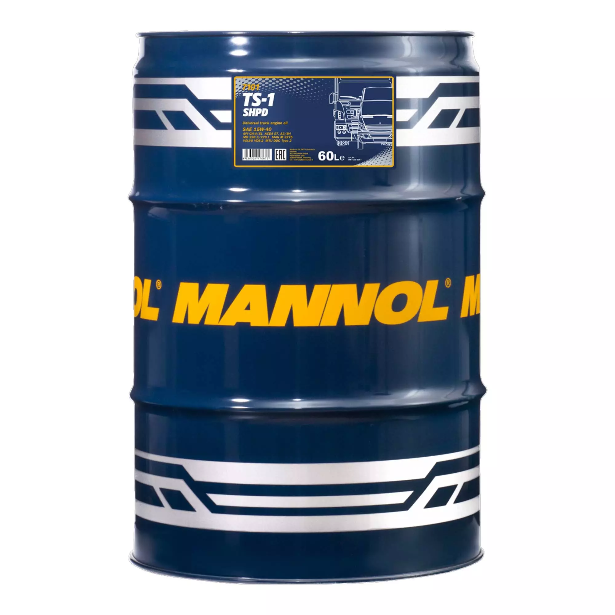Моторное масло MANNOL TS-1 SHPD 15W-40 60л (MN7101-60) Моторное масло MANNOL TS-1 SHPD 15W-40 60л (MN7101-60)