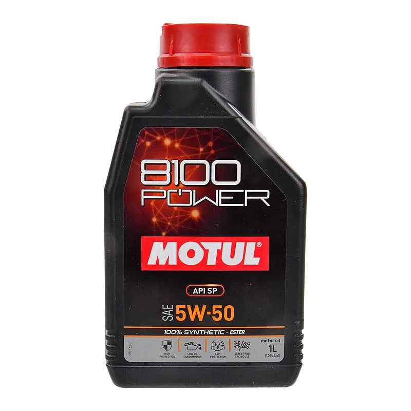 Моторное масло Motul Power 8100 5W-50 1л (824701)
