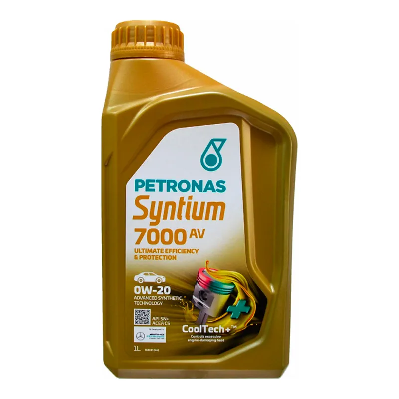 Моторное масло PETRONAS Syntium 7000 AV 0W-20 SN+ 1л (70410E18EU)