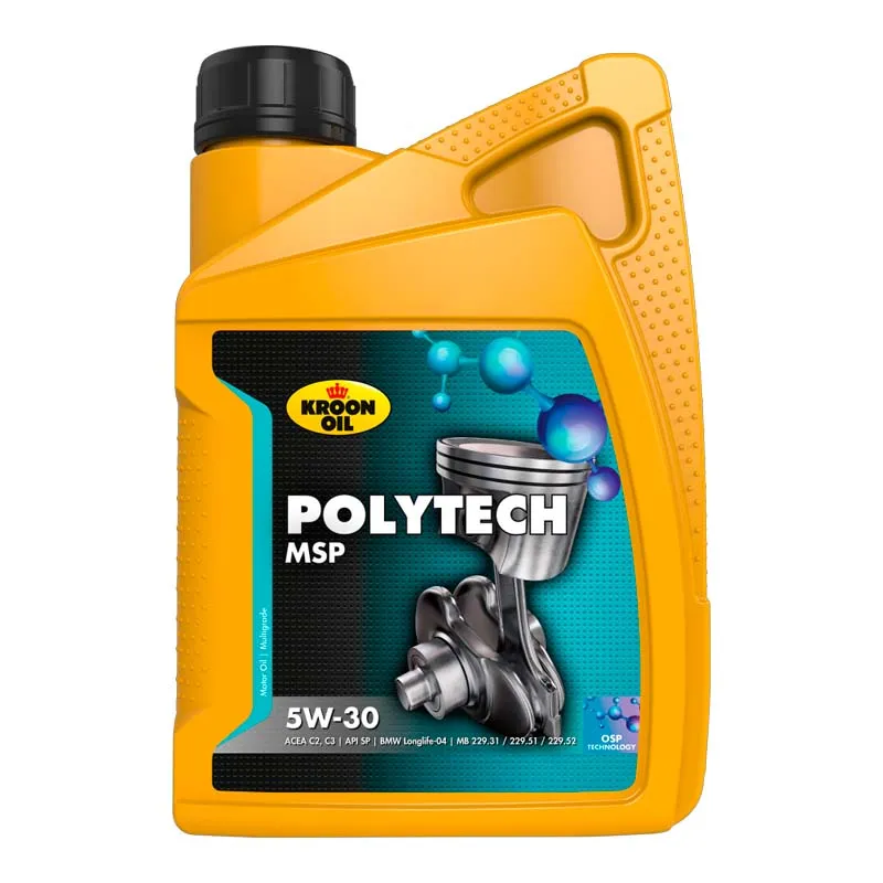 Моторна олива Kroon Oil PolyTech MSP 5W-30 1л (37399)