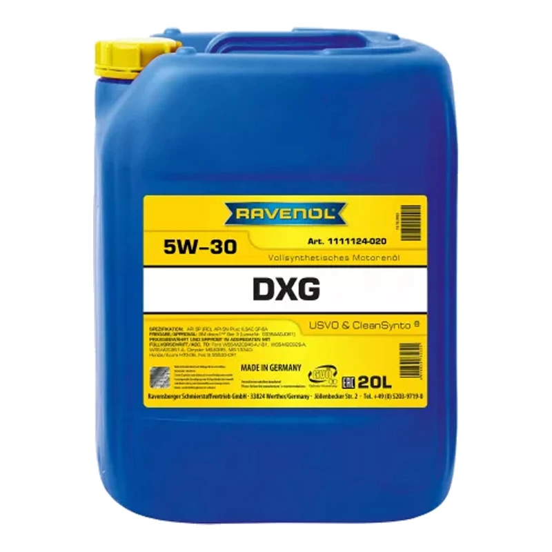 Моторное масло Ravenol RAV DXG 5W-30 20л