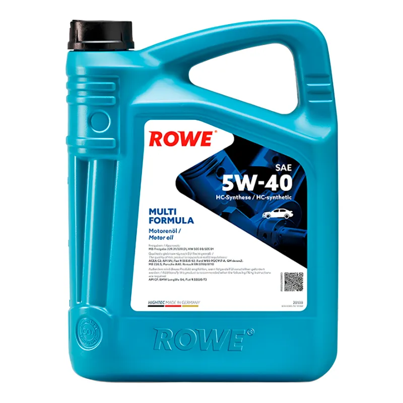 Моторное масло ROWE Hightec Multi Formula SAE 5W-40 5л (20138005099)
