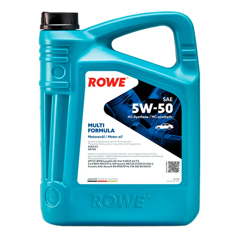 Моторное масло ROWE Hightec Multi Formula SAE 5W-50 5л (20148005099)