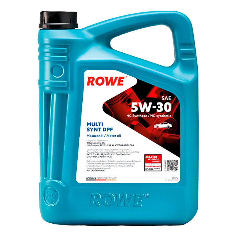 Моторное масло ROWE Hightec Multi Synt DPF SAE 5W-30 5л (20125005099)