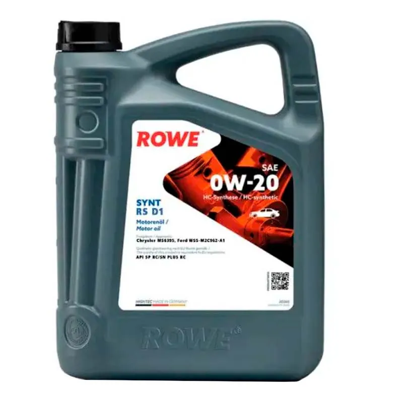Моторное масло Rowe Hightec synt RS D1 SAE 0W-20 5л (20051-0050-99)