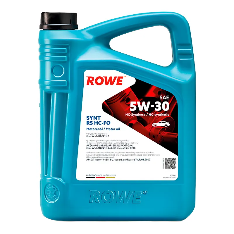 Моторное масло ROWE Hightec Synt RS DLS SAE 5W-30 4л (20118004099)