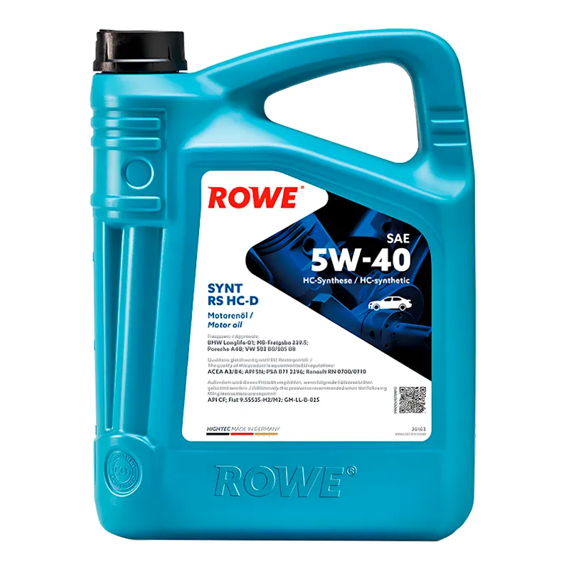 Моторное масло ROWE Hightec Synt RS HC-D SAE 5W-40 4л (20163004099)