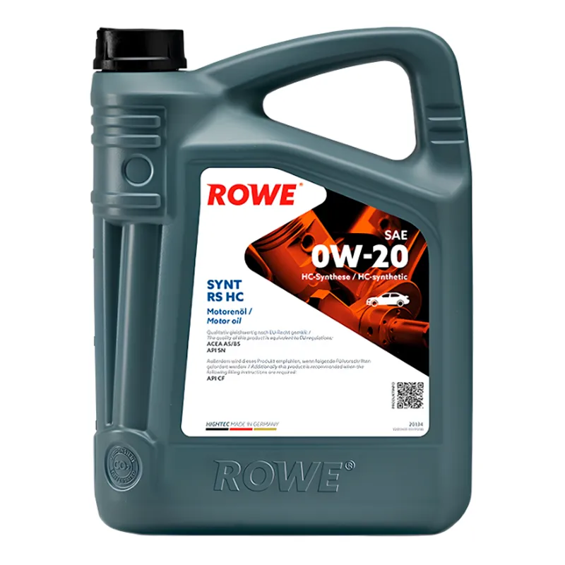 Моторна олива ROWE Hightec Synt RS HC SAE 0W-20 5л (20134005099)