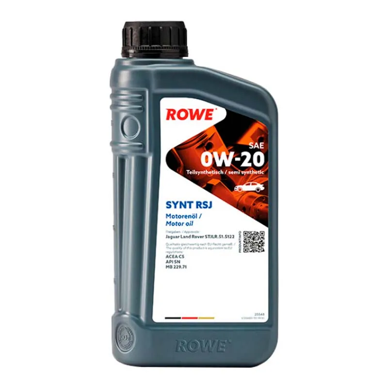 Моторное масло ROWE Hightec Synt RSJ SAE 0W-20 1л (20348001099)
