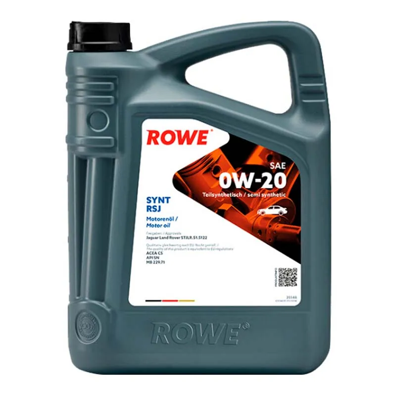 Моторное масло ROWE Hightec Synt RSJ SAE 0W-20 5л (20348005099)
