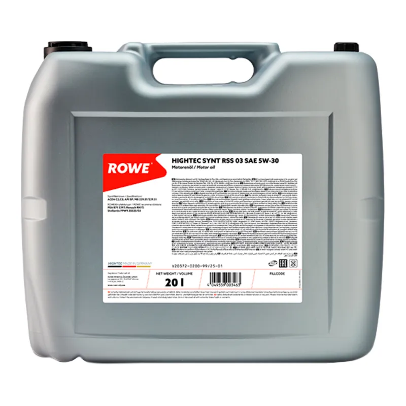 Моторна олива ROWE Hightec Synt RSS 03 SAE 5W-30 20л (20372020099)