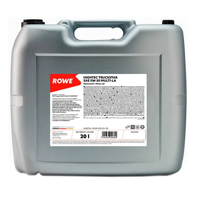 Моторное масло ROWE Hightec Truckstar SAE 5W-30 MULTI-LA 20л (20234020099)