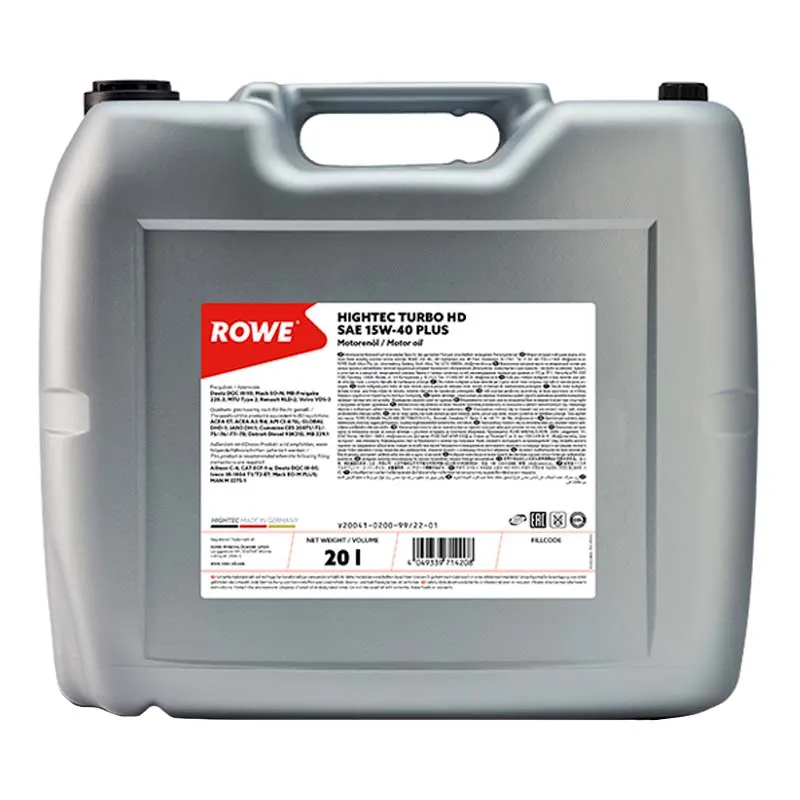 Моторное масло Rowe Hightec turbo HD SAE 15W-40 PLUS 20л (20041-0200-99)