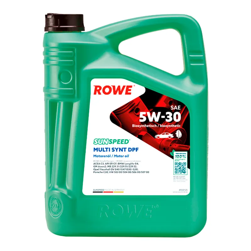 Моторное масло ROWE SunSpeed Multi Synt DPF SAE 5W-30 5л (4920125005099)