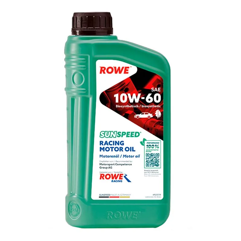 Моторное масло Rowe Sunspeed racing motor oil SAE 10W-60 1л (4920019-0010-99)