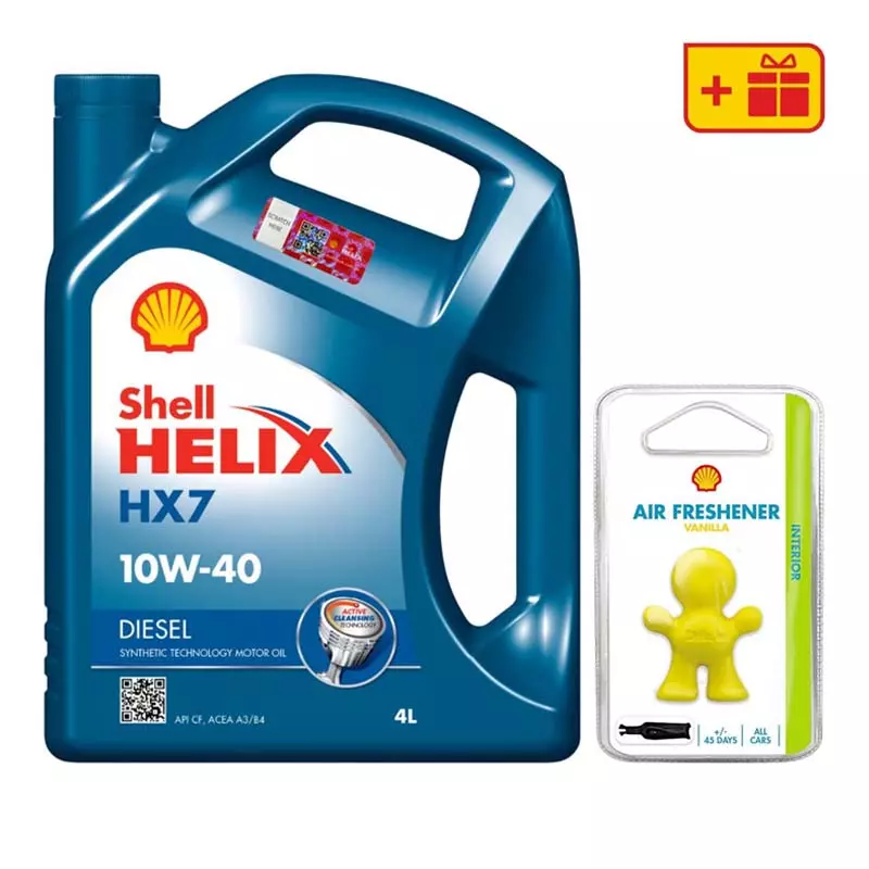 Моторное масло Shell Helix Diesel HX7 10W-40 4л + освежитель Little Joe Моторное масло Shell Helix Diesel HX7 10W-40 4л + освежитель Little Joe