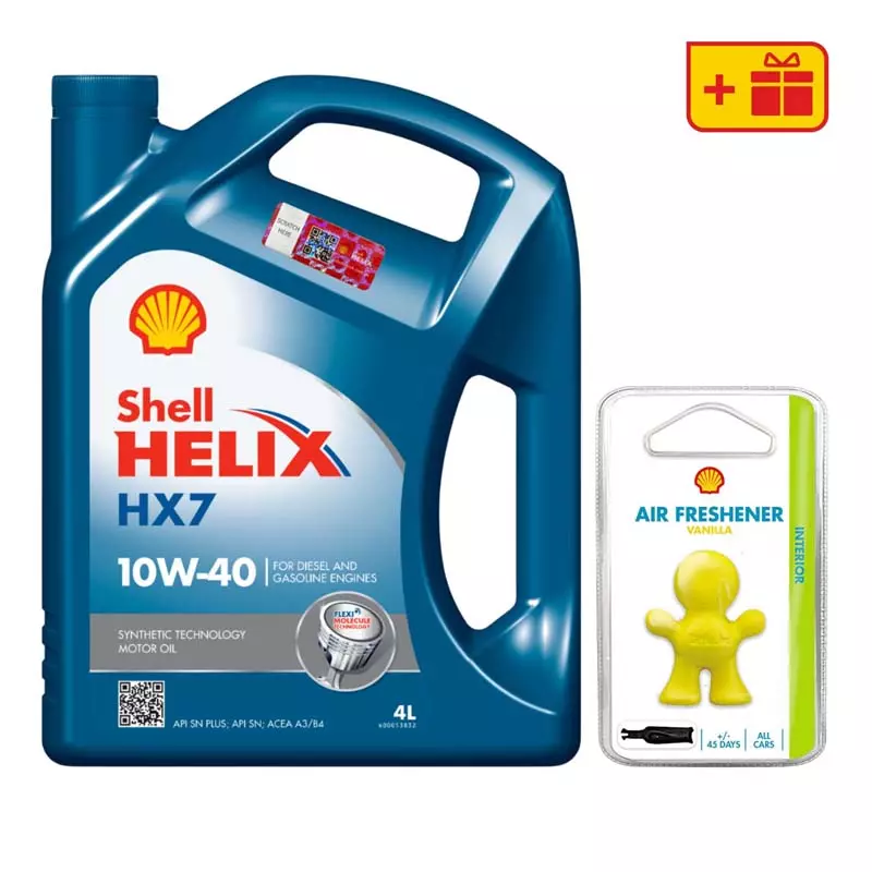 Моторное масло Shell Helix HX7 10W-40 5л + освежитель Little Joe Моторное масло Shell Helix HX7 10W-40 5л + освежитель Little Joe