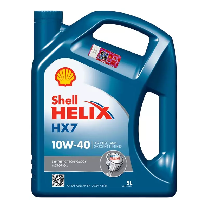 Моторное масло Shell Helix HX7 10W-40 5л Моторное масло Shell Helix HX7 10W-40 5л